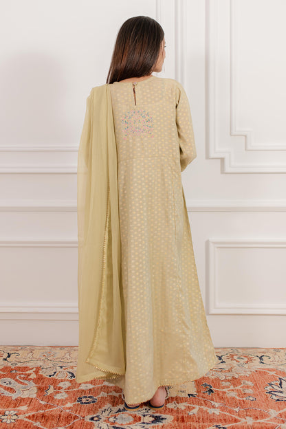 Embroidered Kurta Dupatta Trouser - 2131