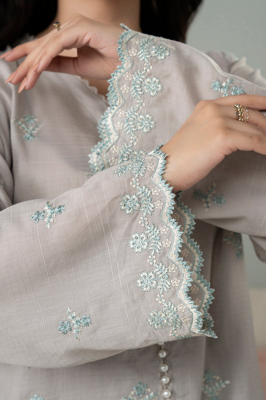 Embroidered Kurta Dupatta Trouser - 2132
