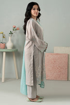 Embroidered Kurta Dupatta Trouser - 2132