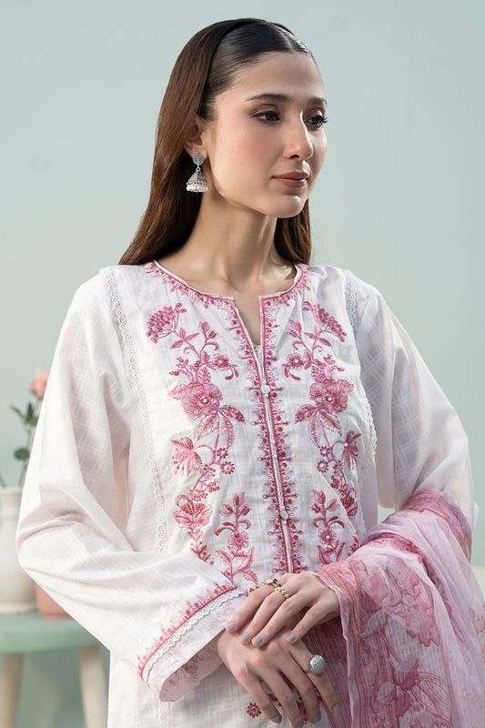 Embroidered Kurta Dupatta Trouser - 2135