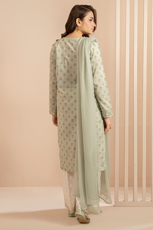 Embroidered Kurta Dupatta Trouser - 2137