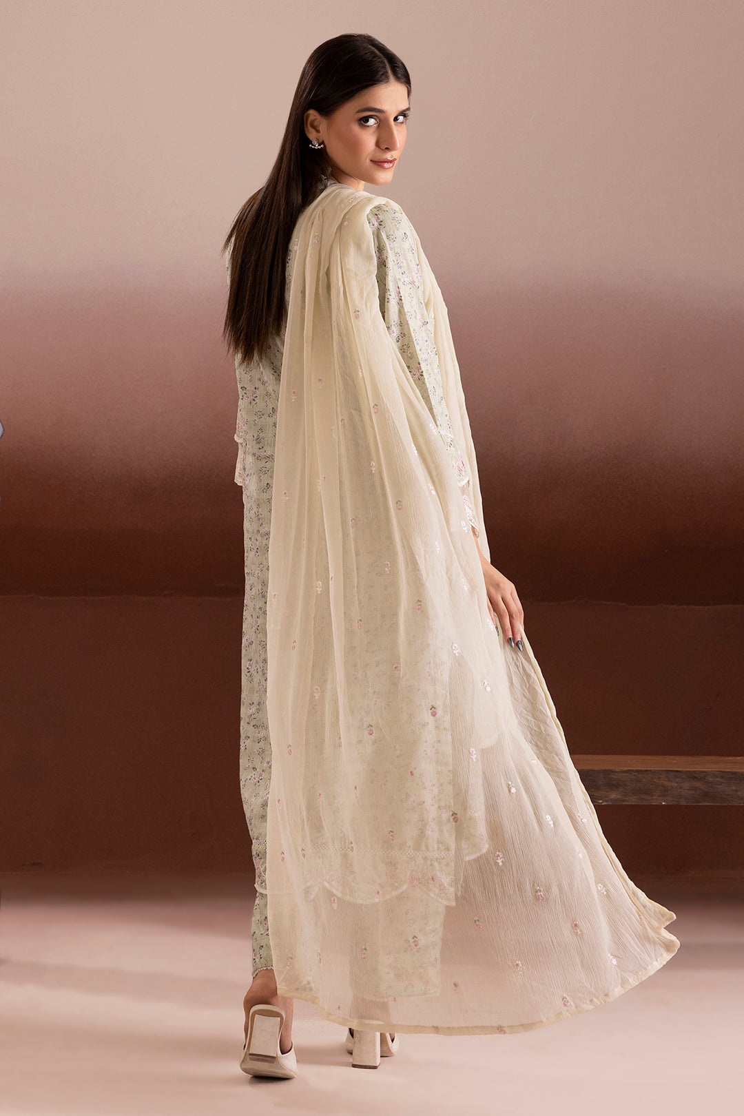 Embroidered Kurta Dupatta Trouser - 2267