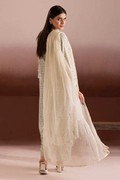 Embroidered Kurta Dupatta Trouser - 2267