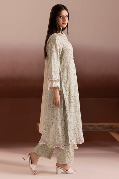 Embroidered Kurta Dupatta Trouser - 2267