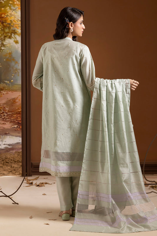 Embroidered Kurta Dupatta Trouser - 2505