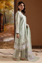Embroidered Kurta Dupatta Trouser - 2505
