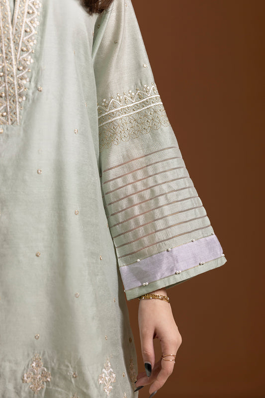 Embroidered Kurta Dupatta Trouser - 2505