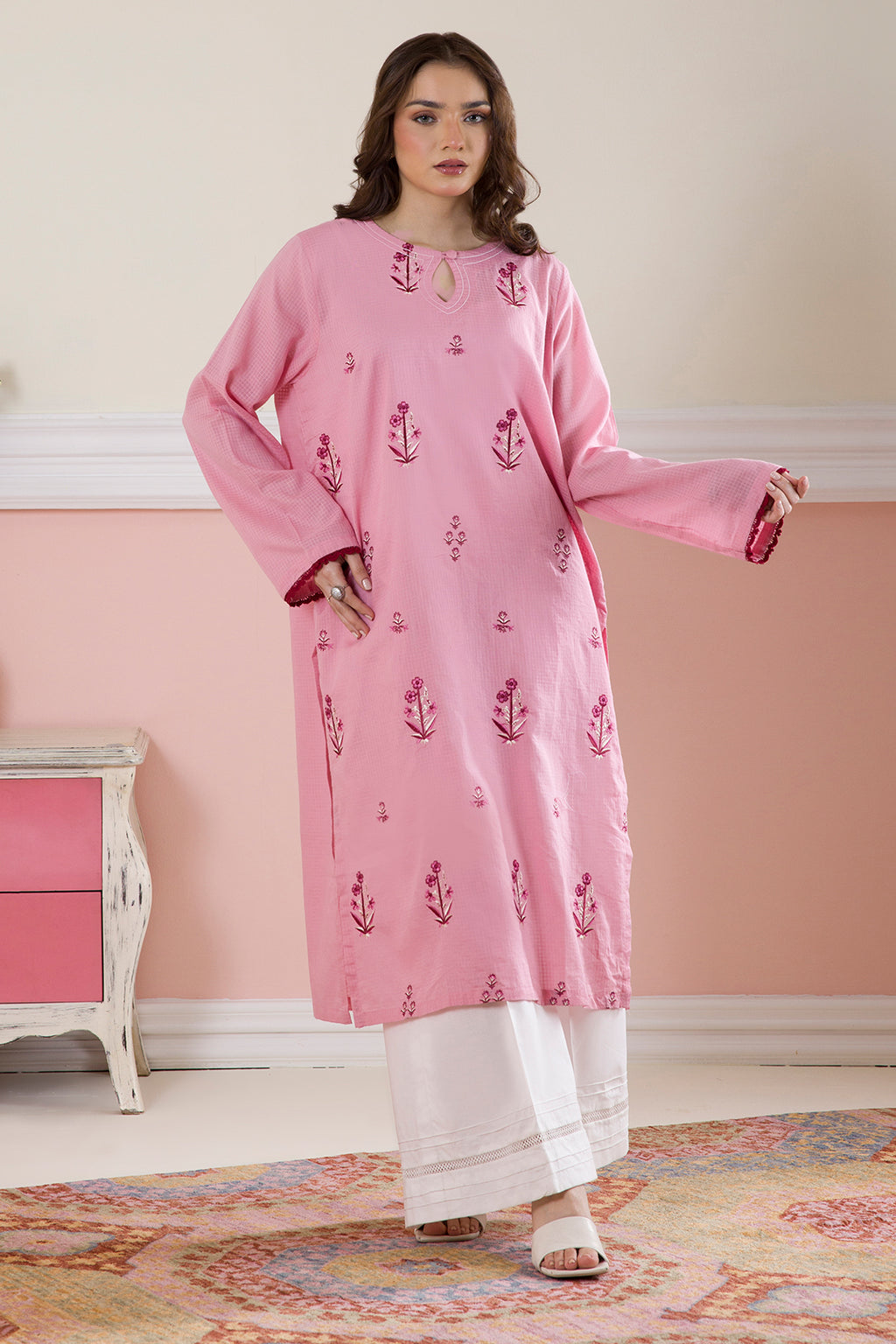 Embroidered Kurta - 1413