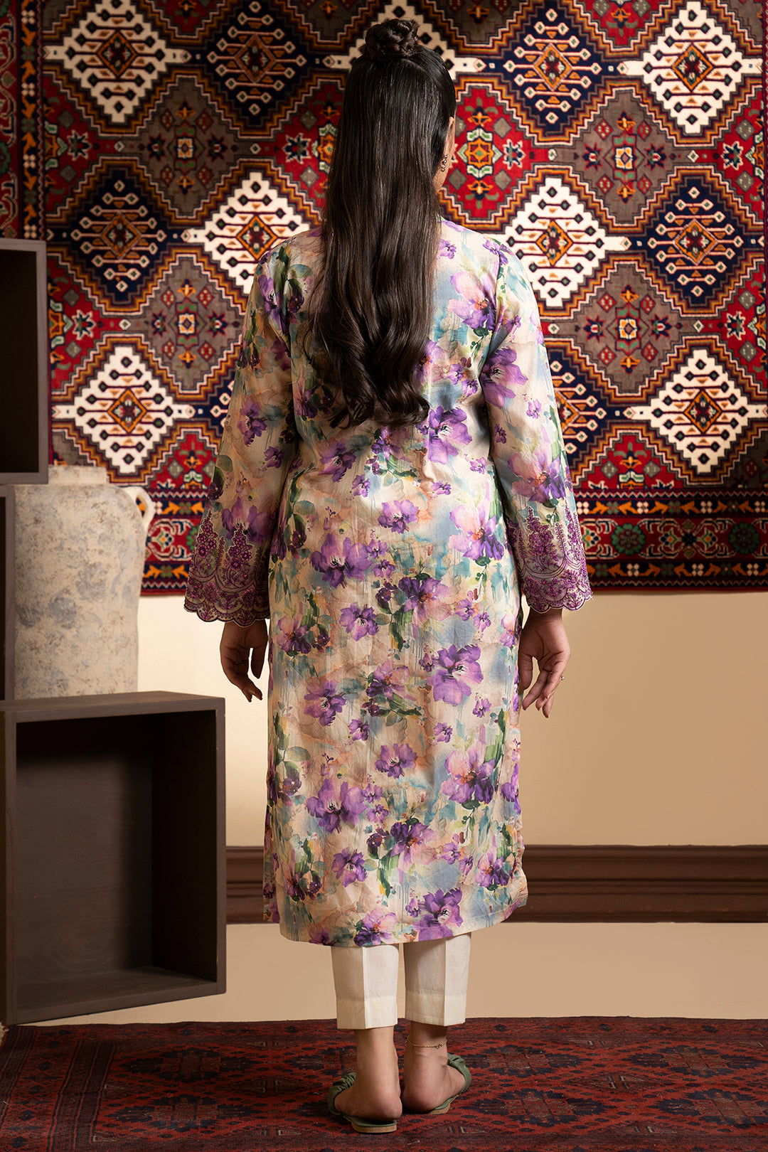 Embroidered Kurta - 1414