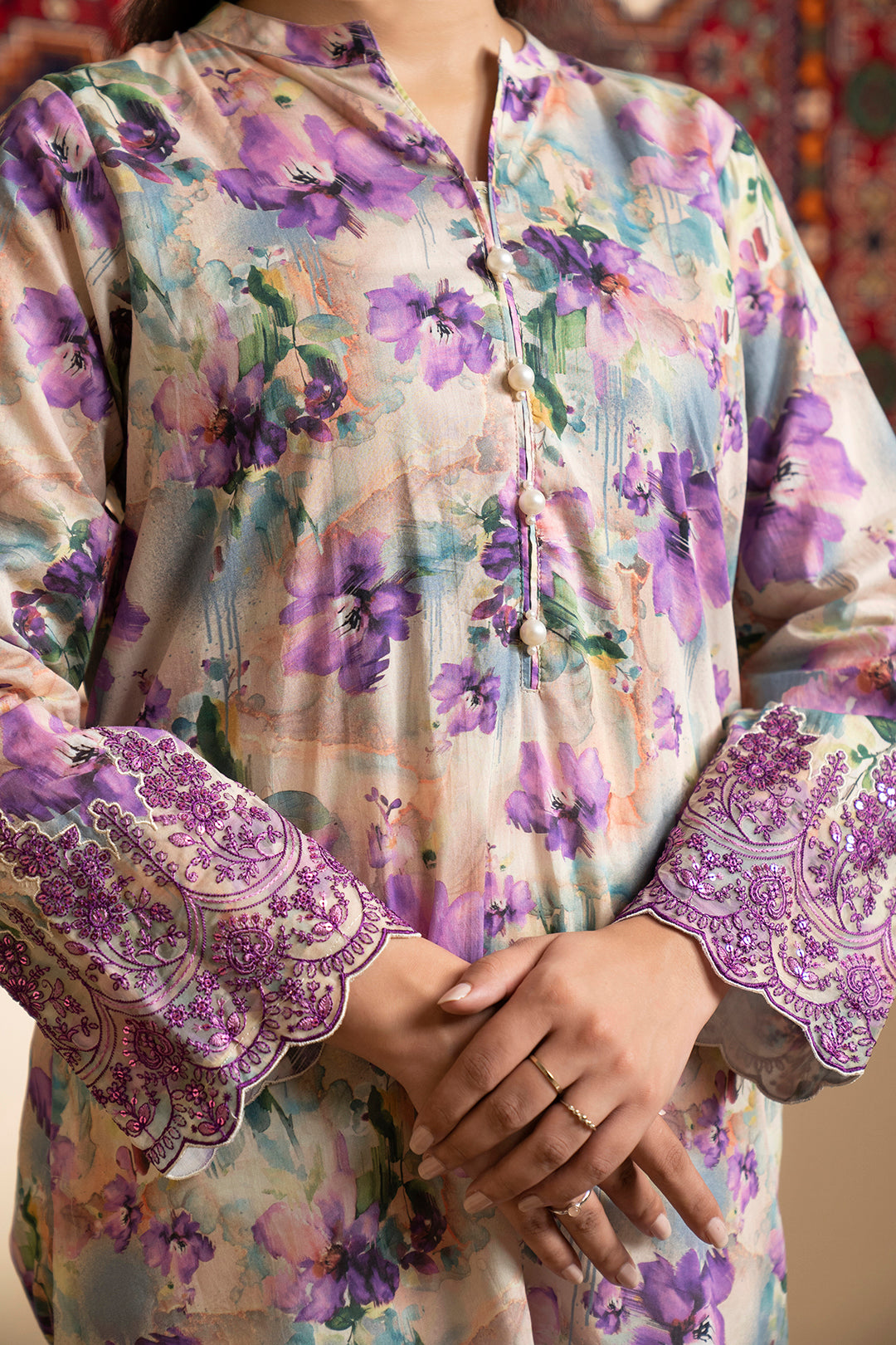 Embroidered Kurta - 1414