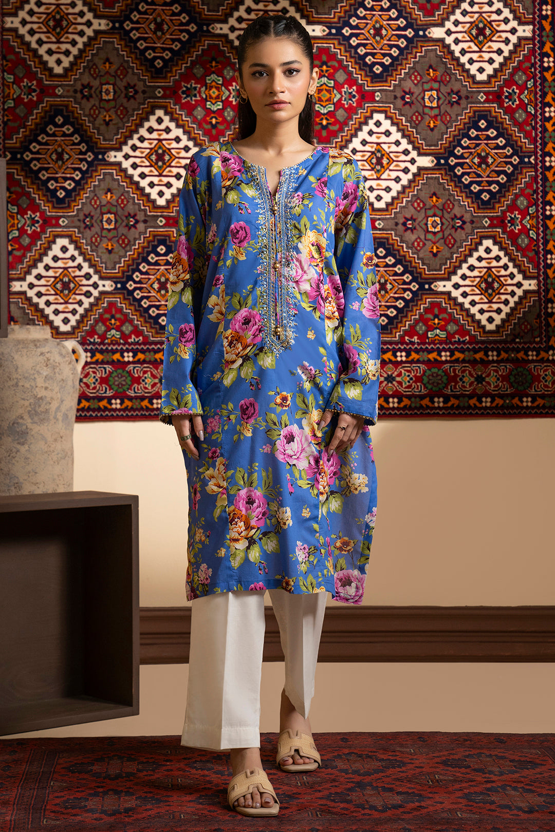 Embroidered Kurta - 1503