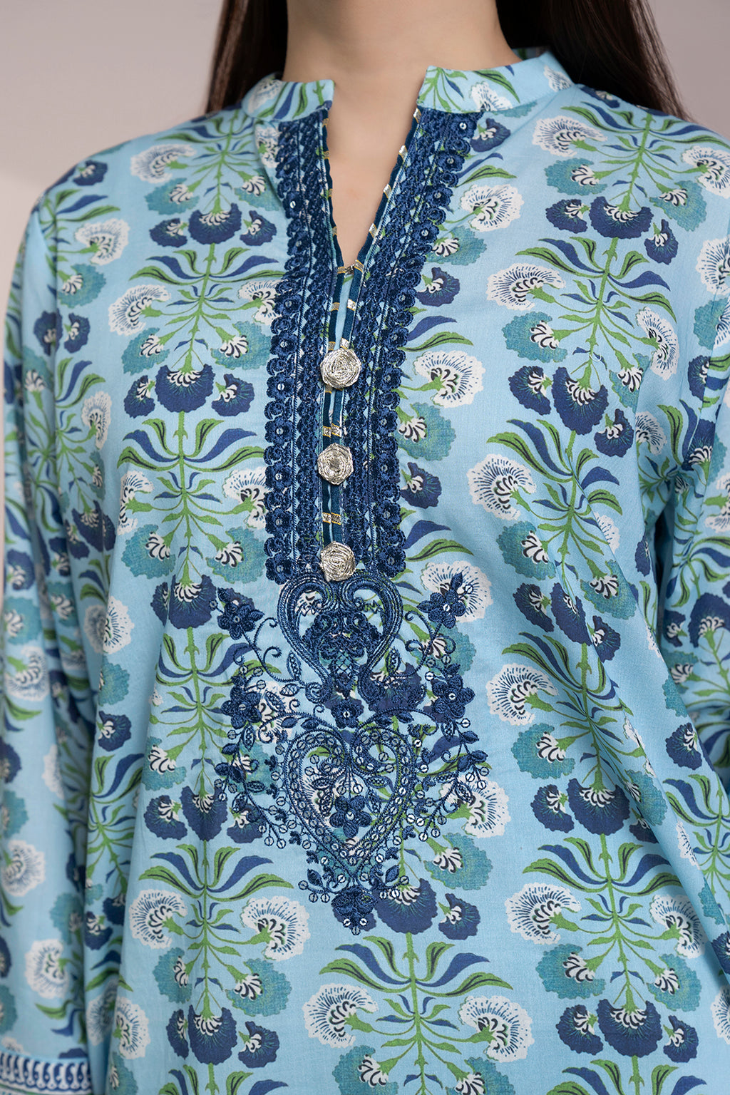Embroidered Kurta - 1591