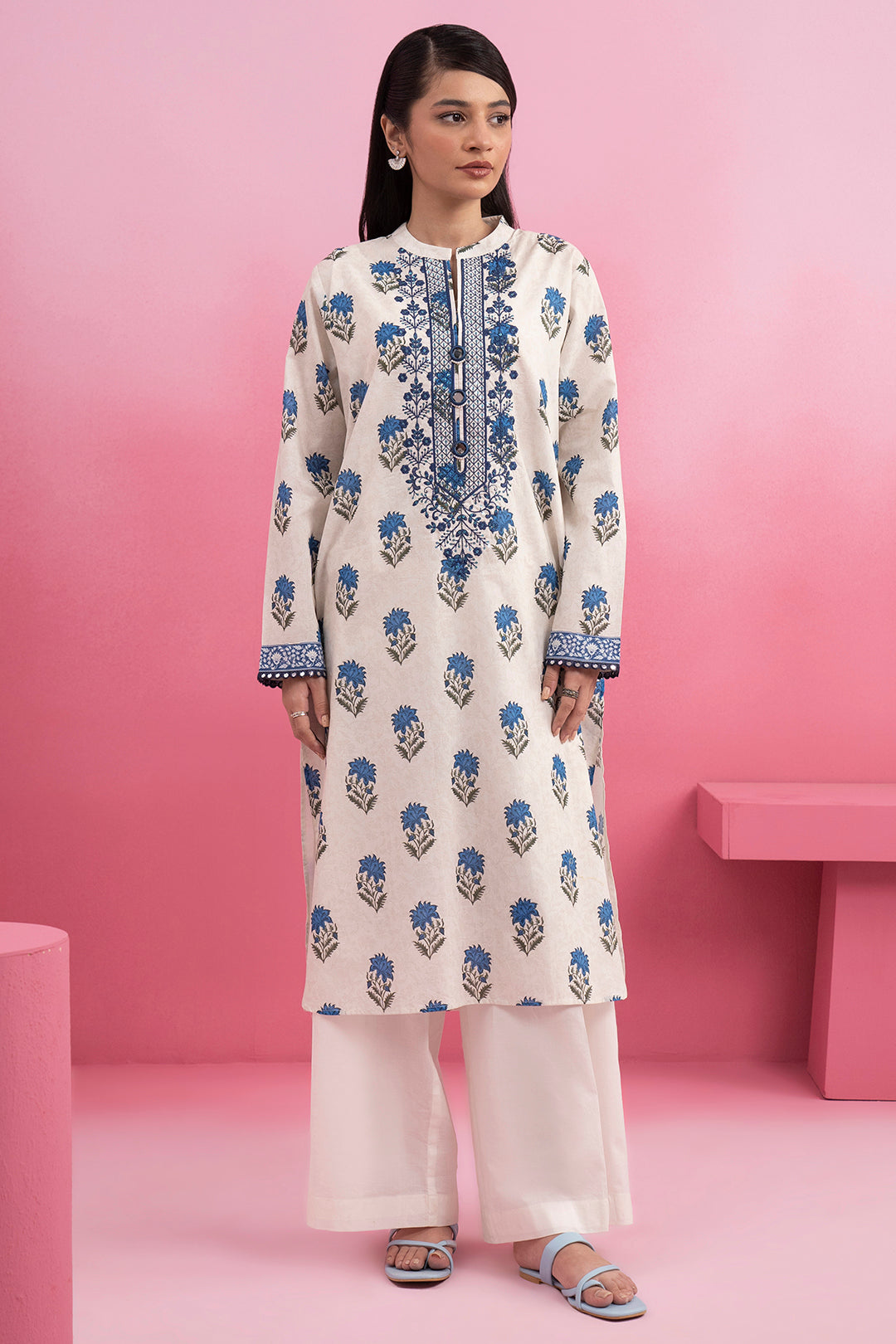 Embroidered Kurta - 1593