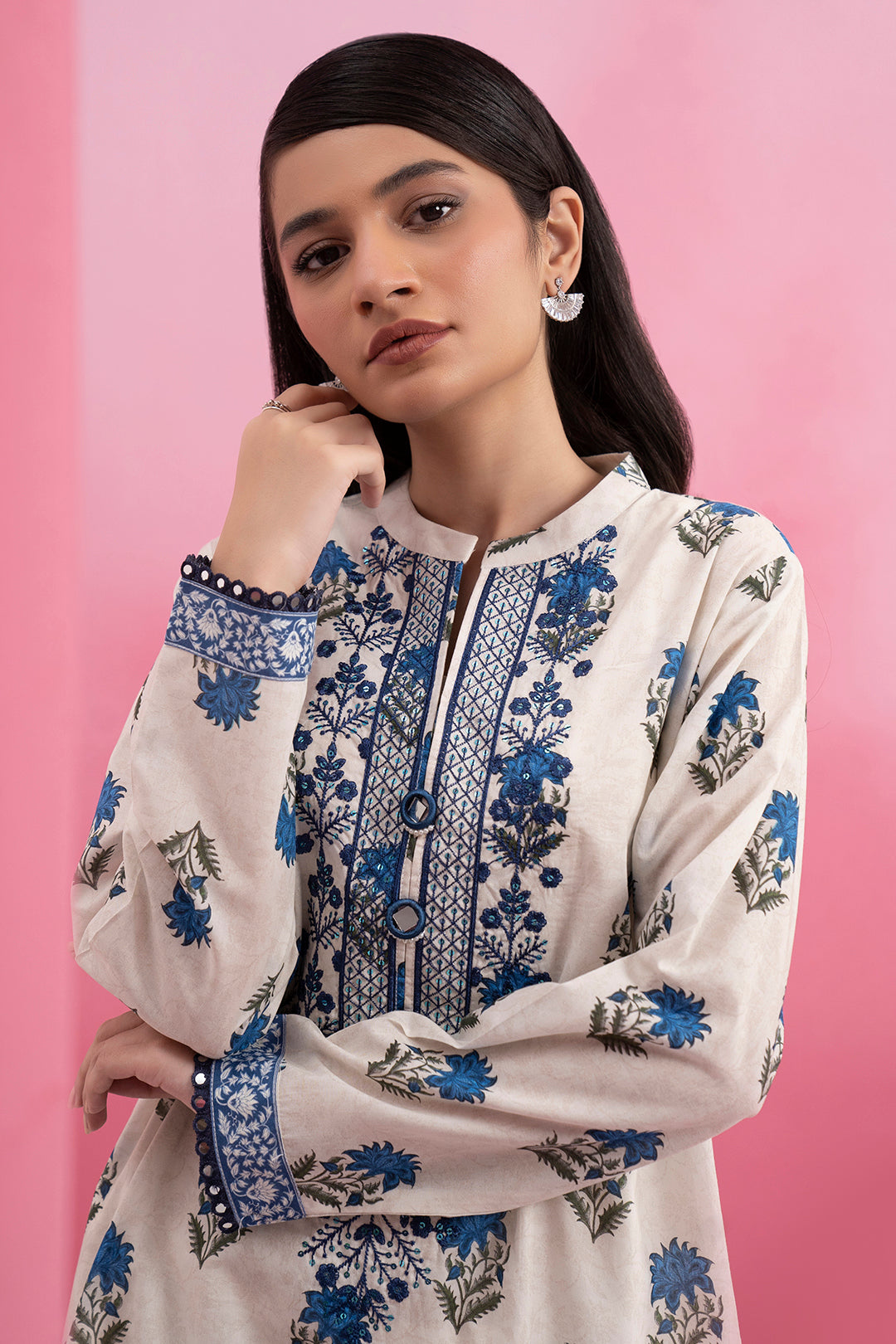 Embroidered Kurta - 1593