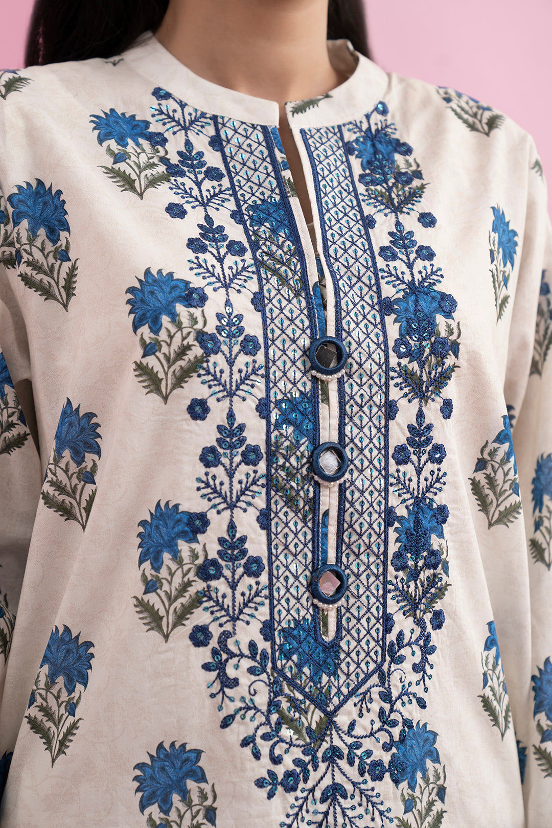 Embroidered Kurta - 1593