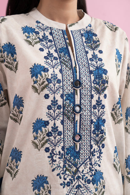 Embroidered Kurta - 1593