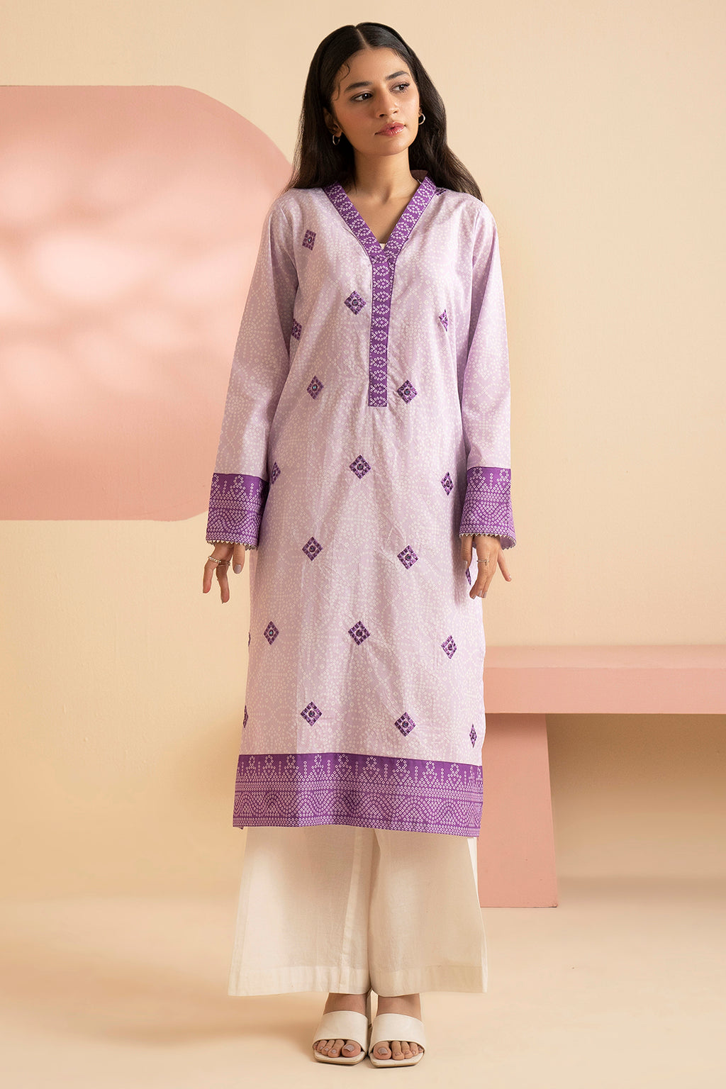 Embroidered Kurta - 1649