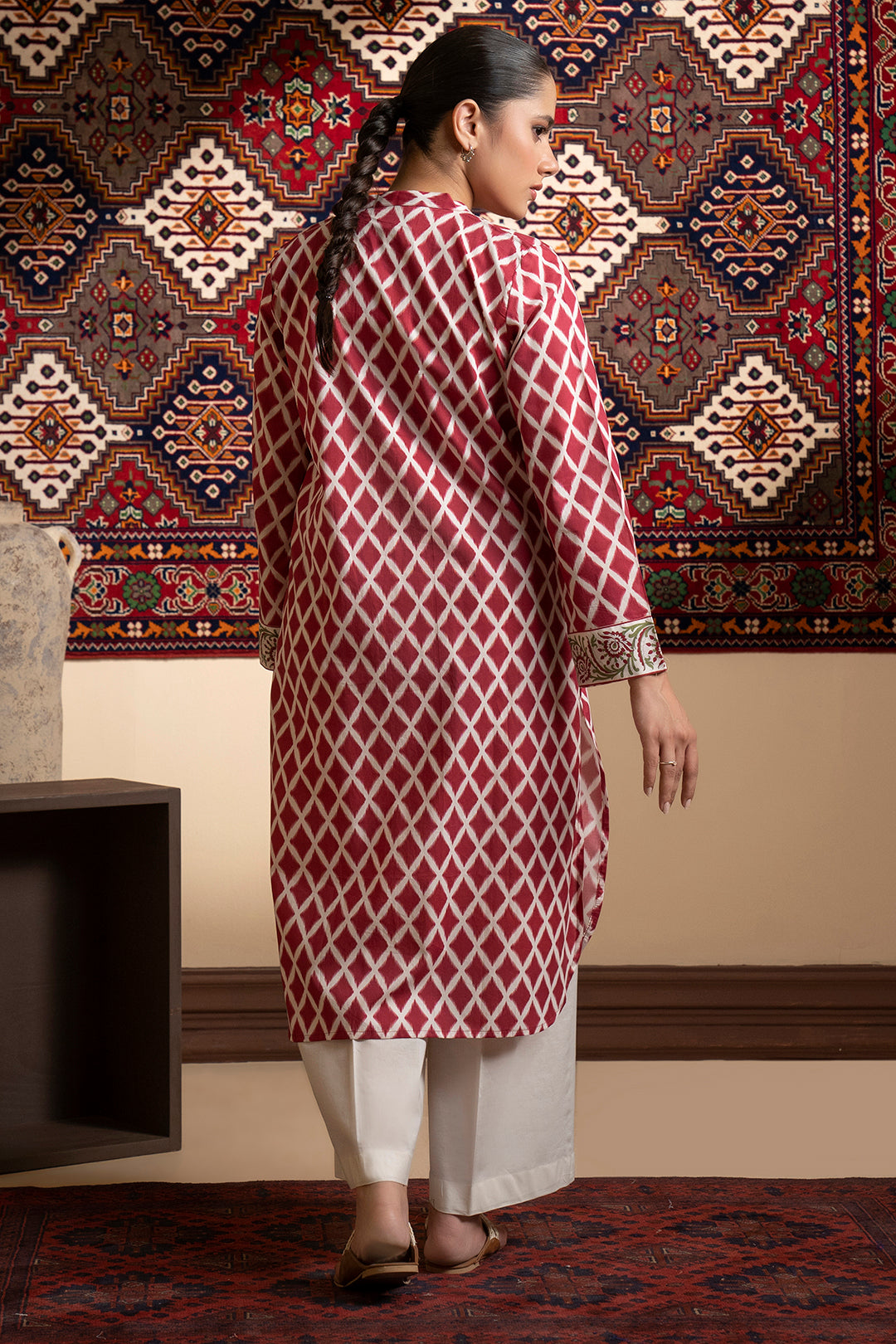 Embroidered Kurta - 1734