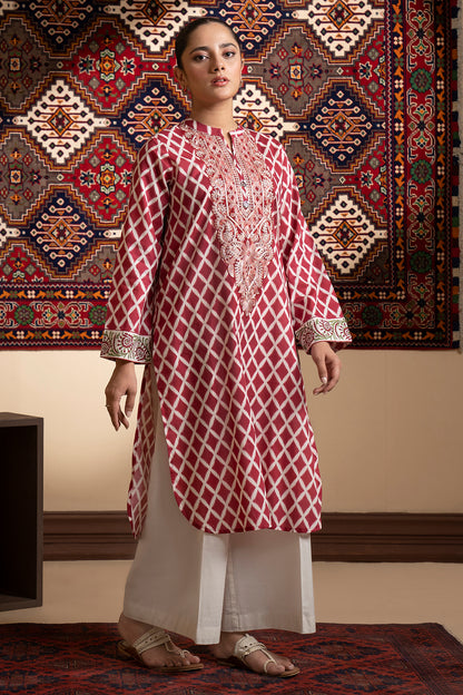Embroidered Kurta - 1734