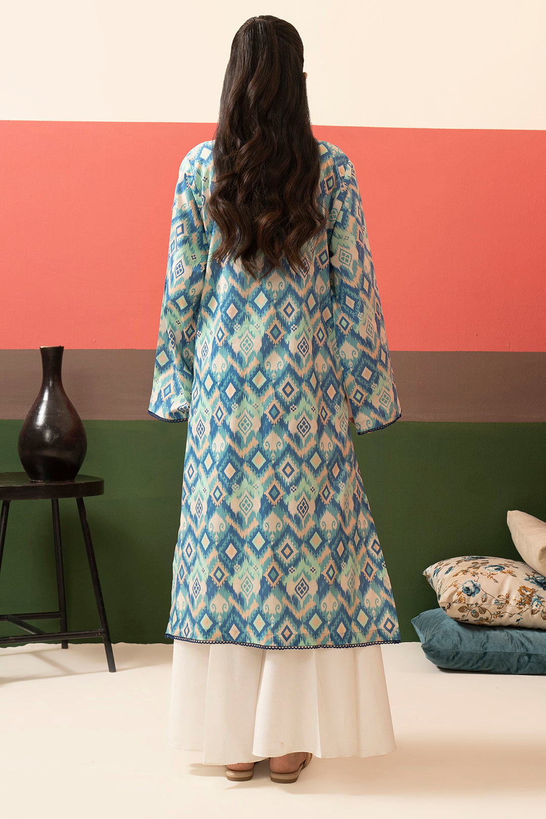 Embroidered Kurta - 1736