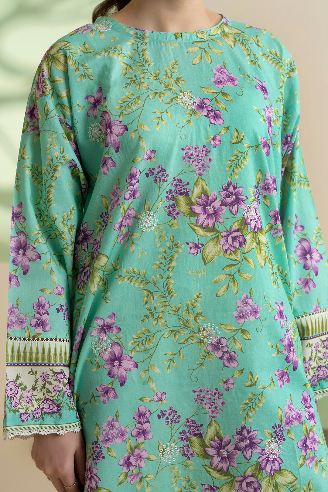 Embroidered Kurta - 1738