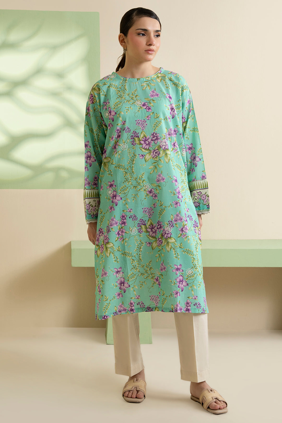 Embroidered Kurta - 1738
