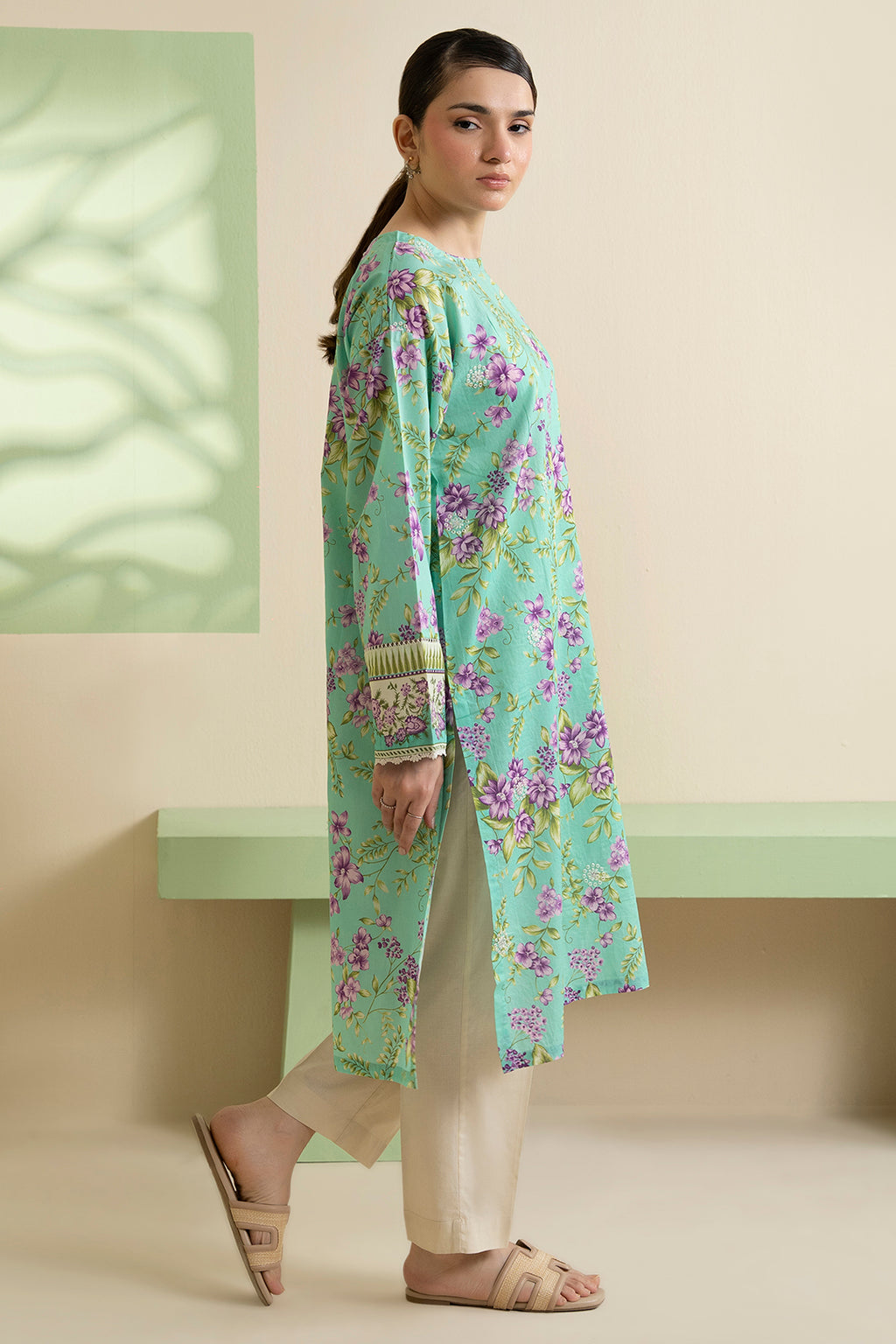 Embroidered Kurta - 1738