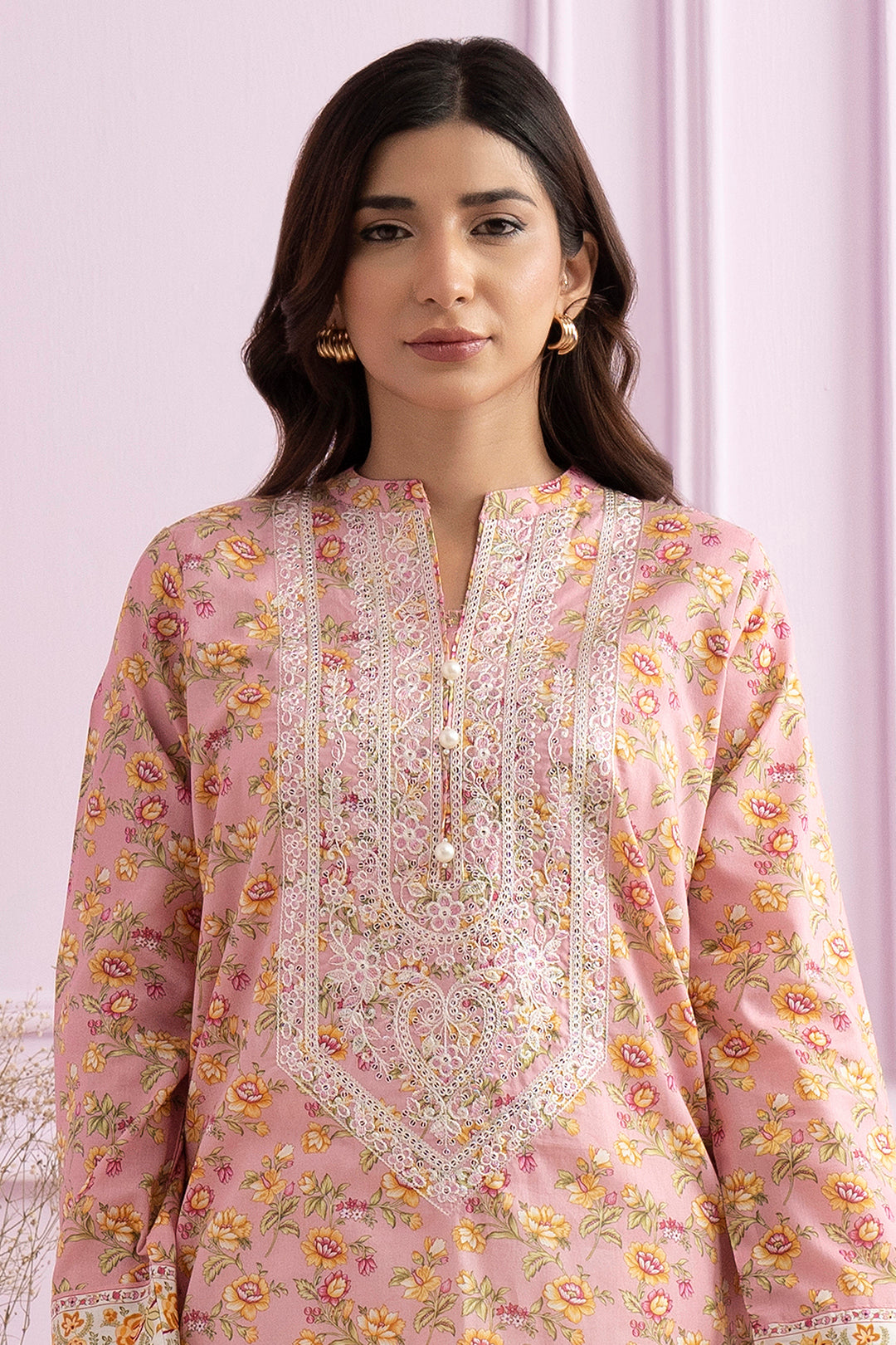 Embroidered Kurta - 1802