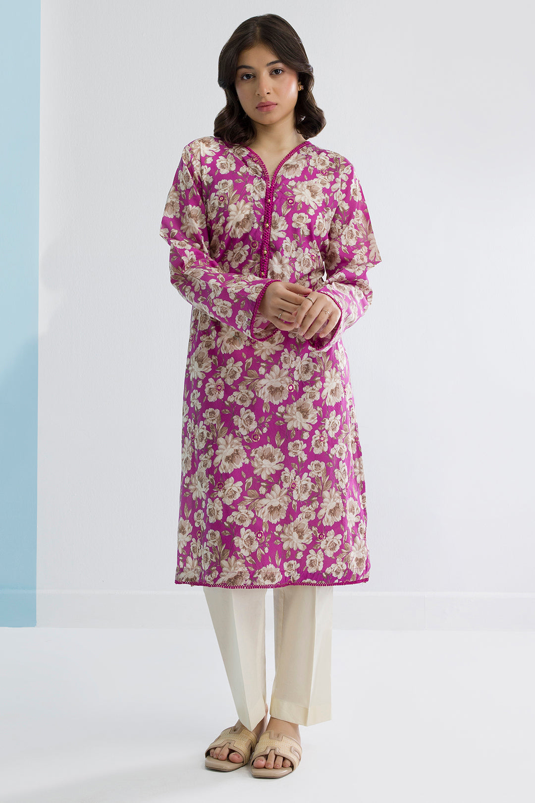 Embroidered Kurta - 1844