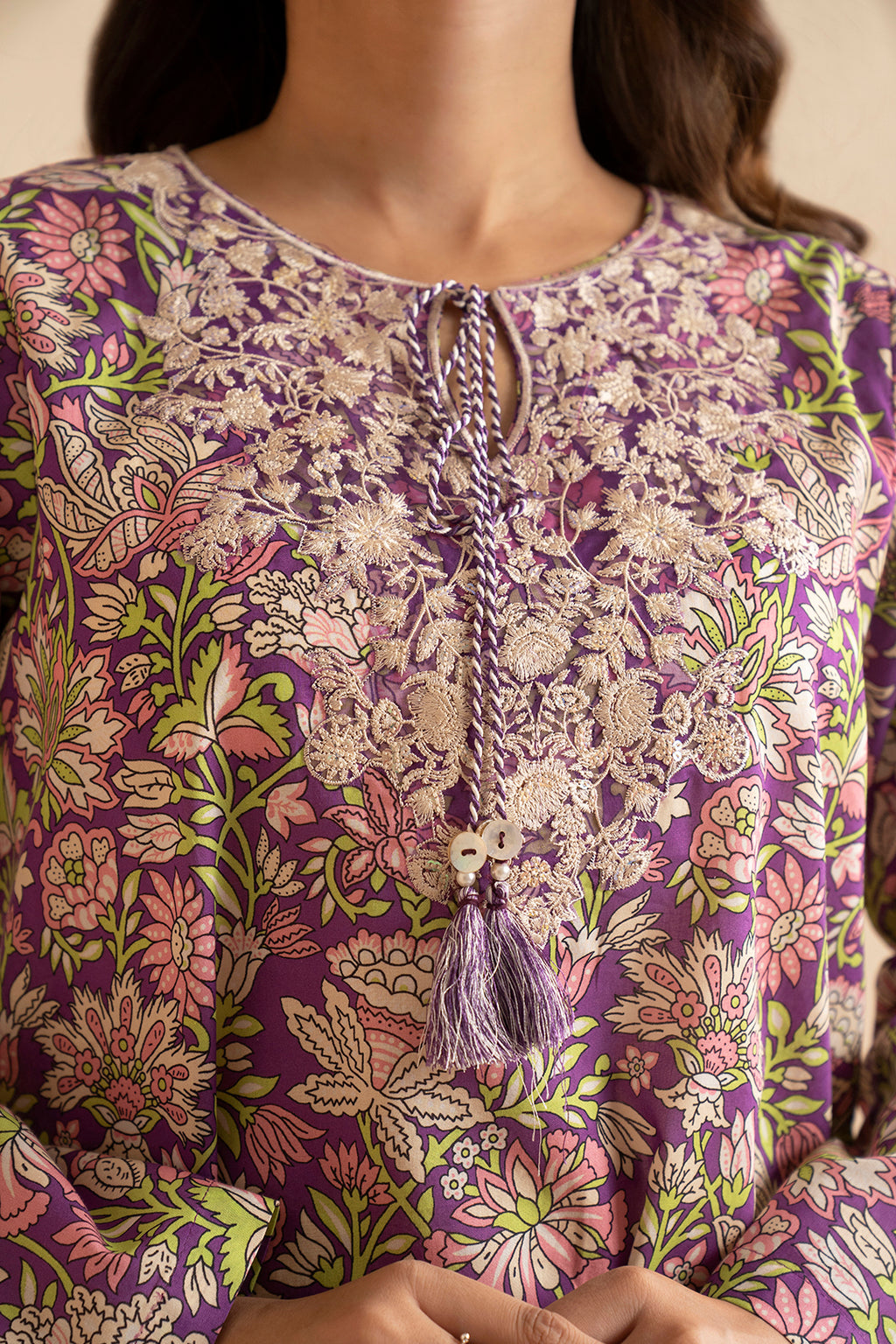 Embroidered Kurta - 1886