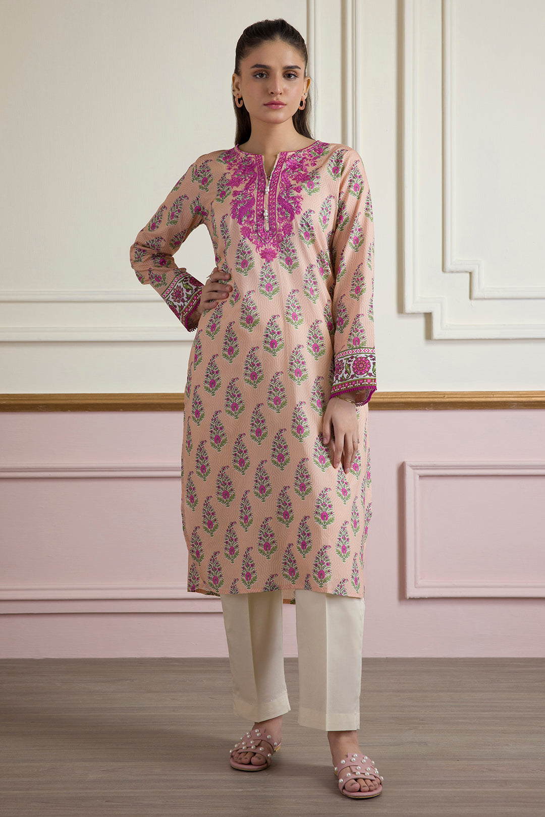 Embroidered Kurta - 1951