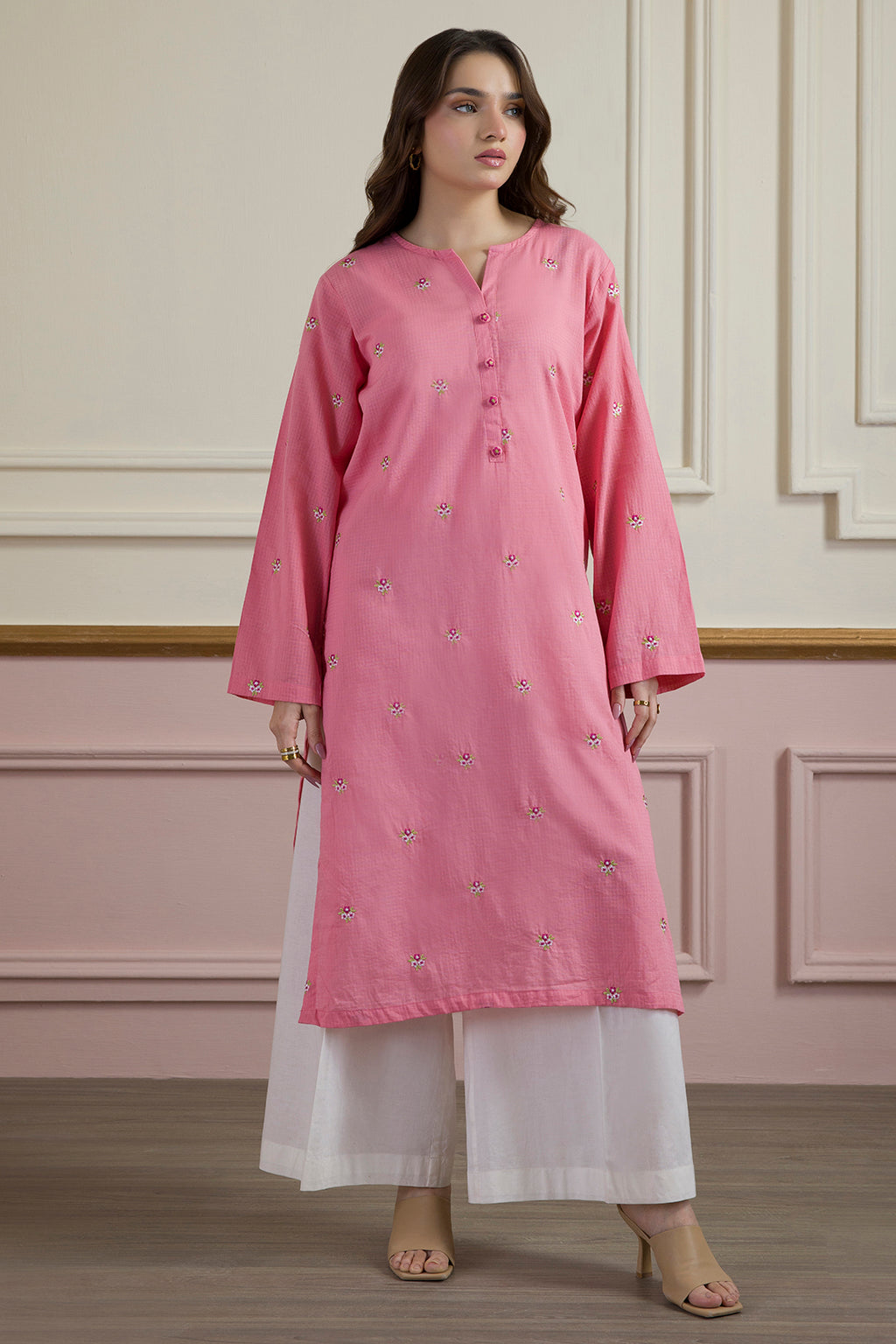 Embroidered Kurta - 2032