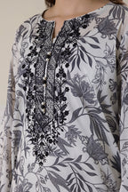 Embroidered Kurta - 2074