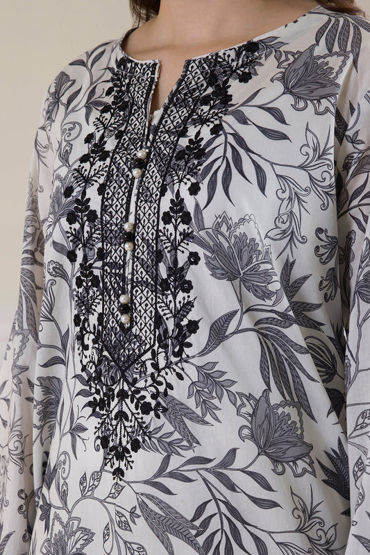 Embroidered Kurta - 2074