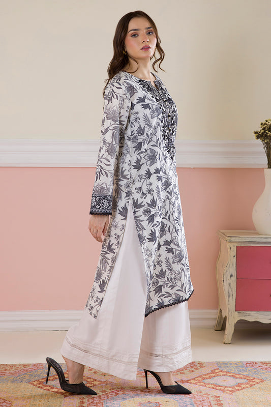 Embroidered Kurta - 2074