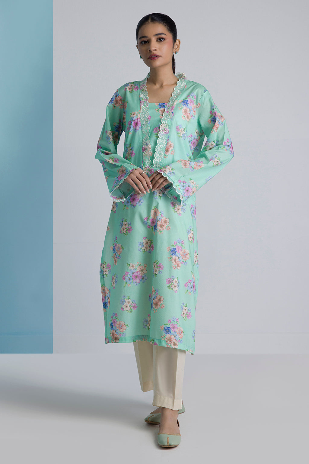 Embroidered Kurta - 2272