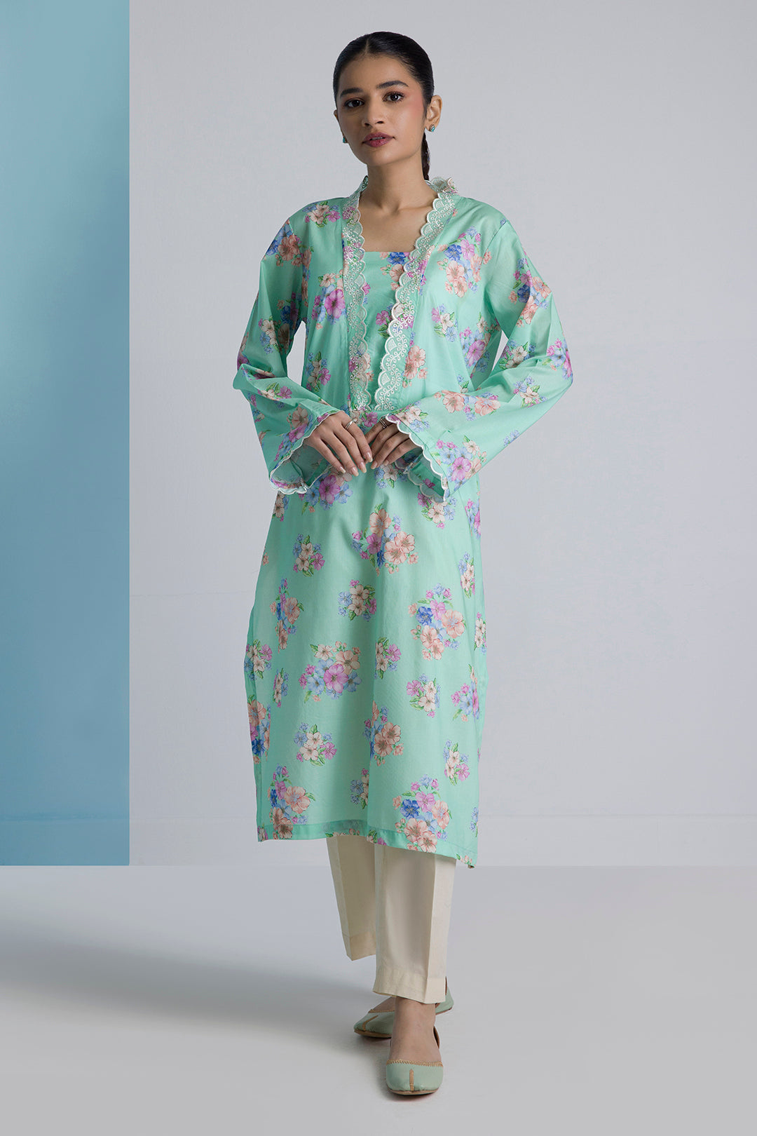 Embroidered Kurta - 2272