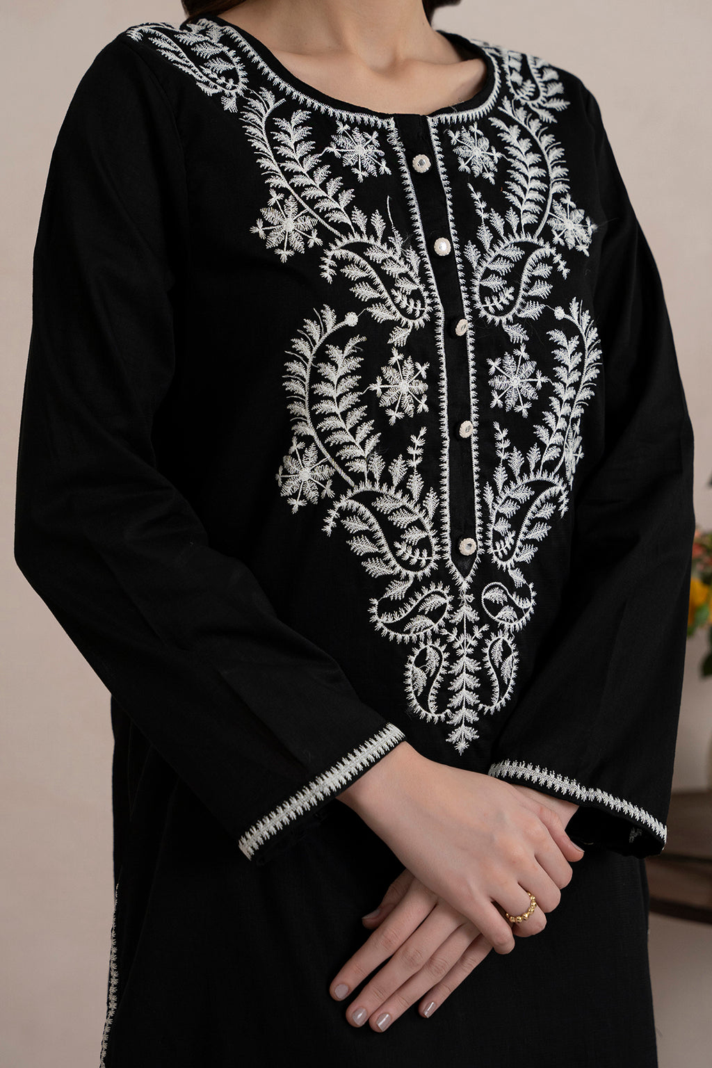 Embroidered Kurta - 2501