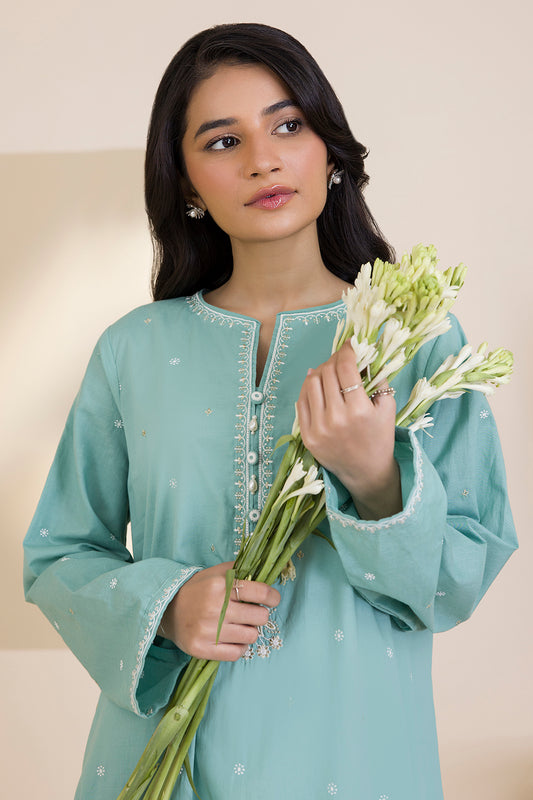 Embroidered Kurta - 2592