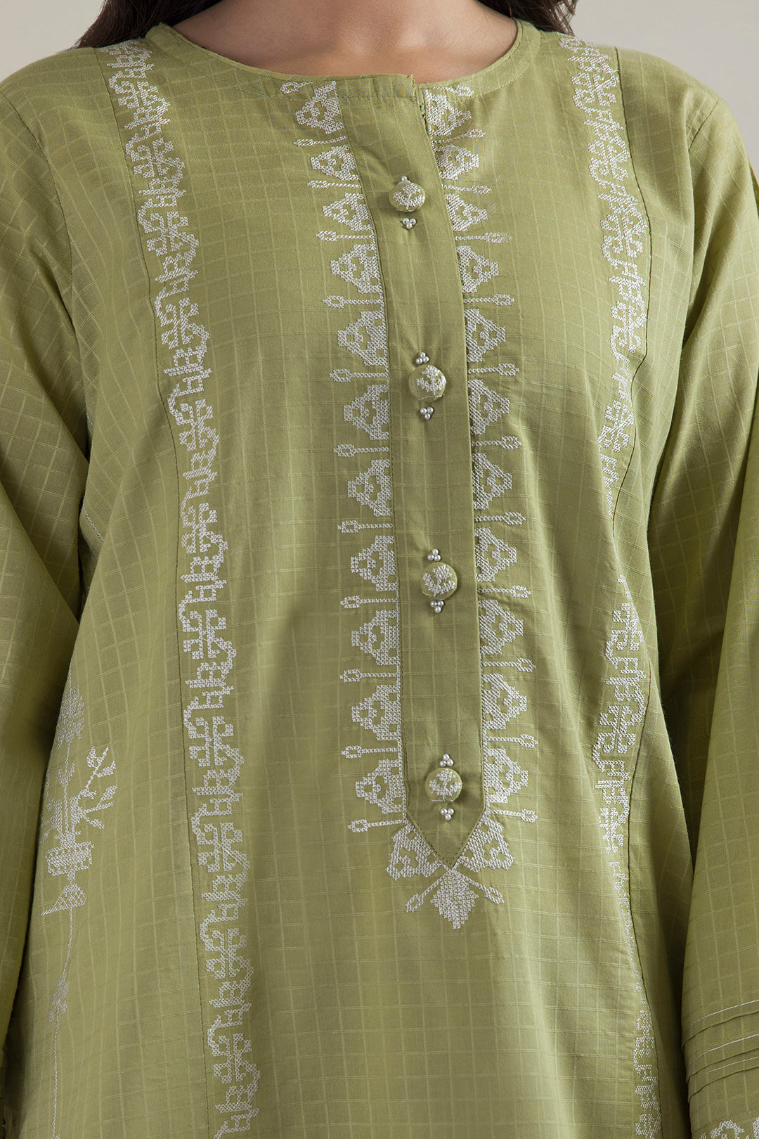 Embroidered Kurta - 2621