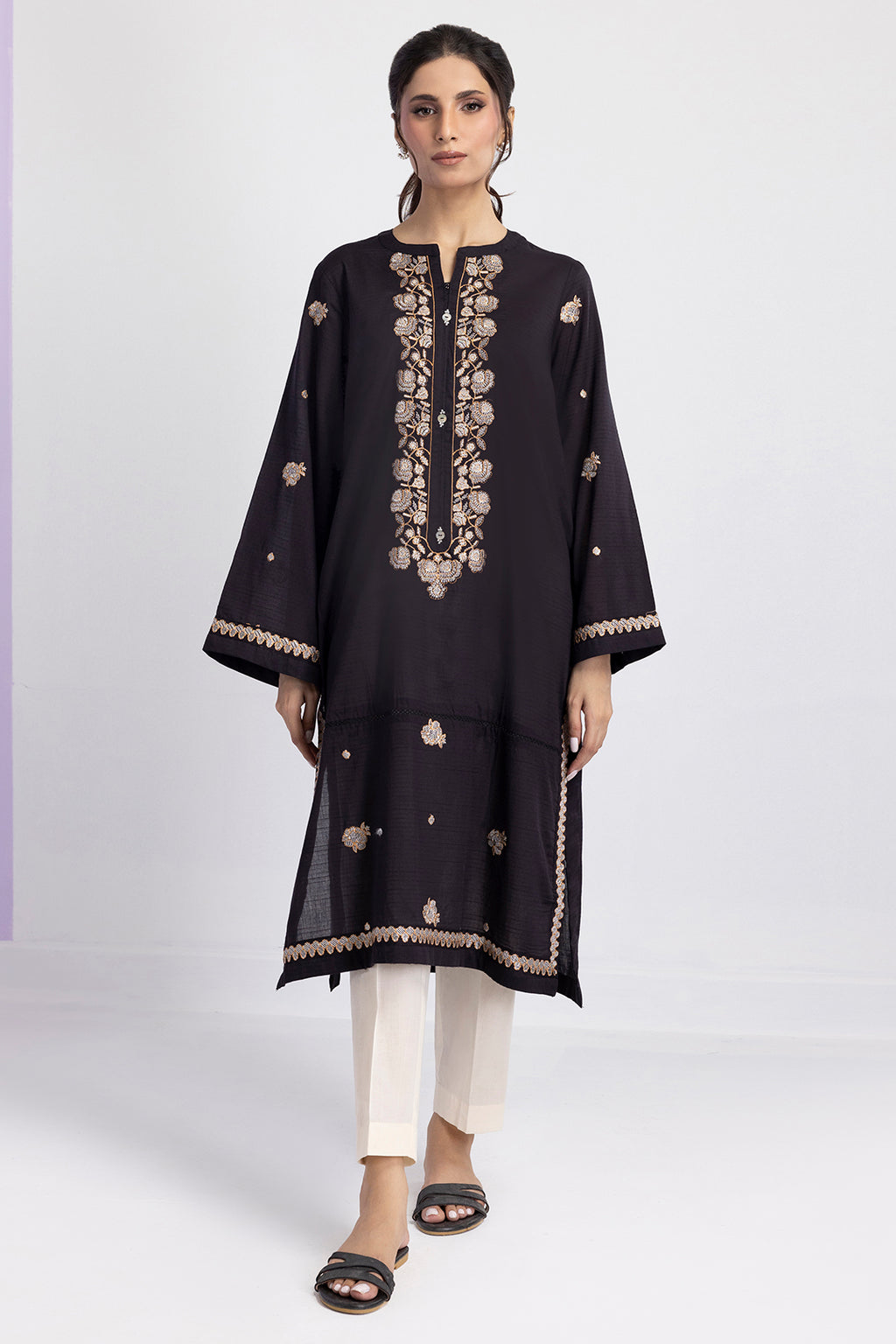 Embroidered Kurta - 2622