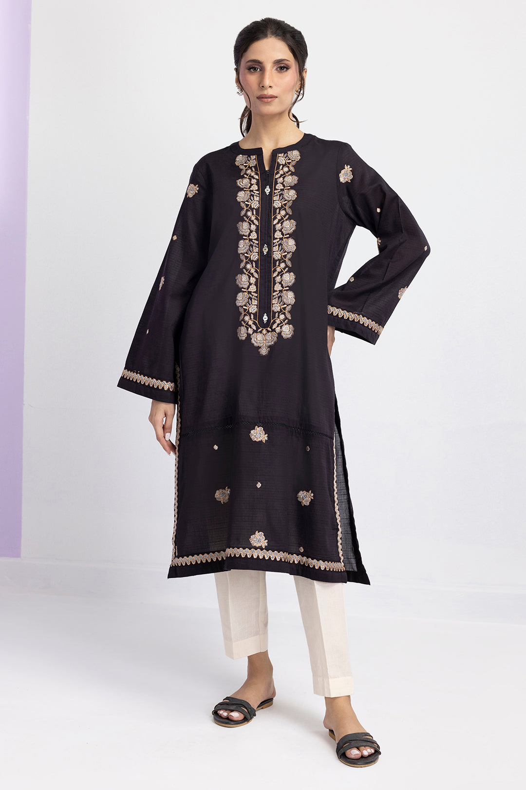 Embroidered Kurta - 2622