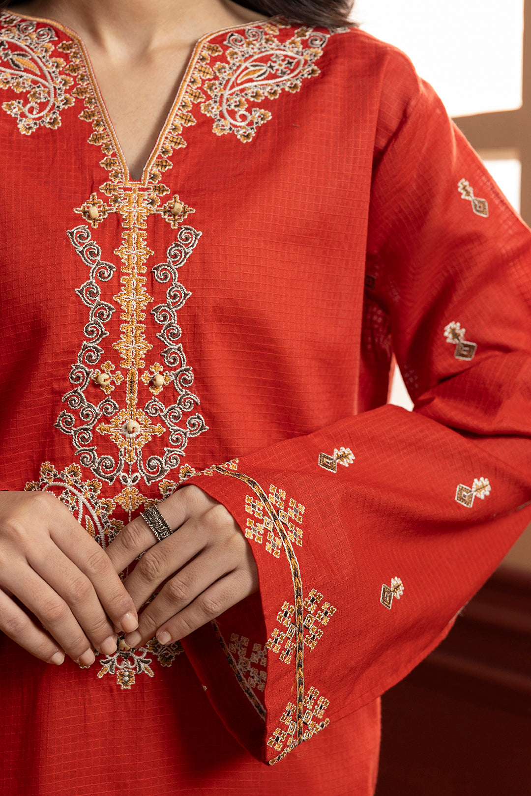 Embroidered Kurta - 2623