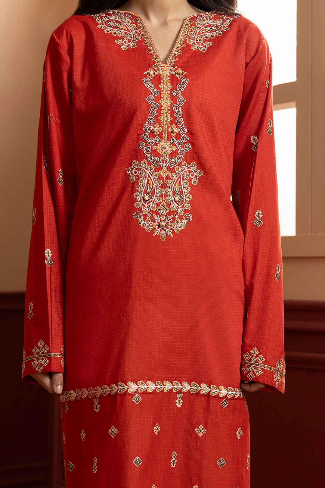 Embroidered Kurta - 2623