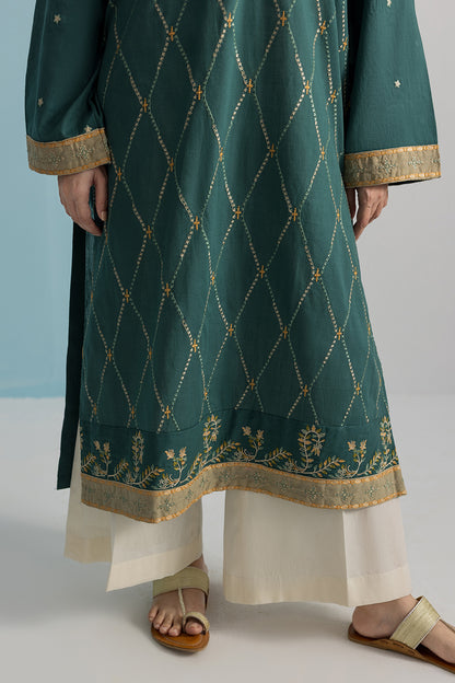 Embroidered Kurta - 2676