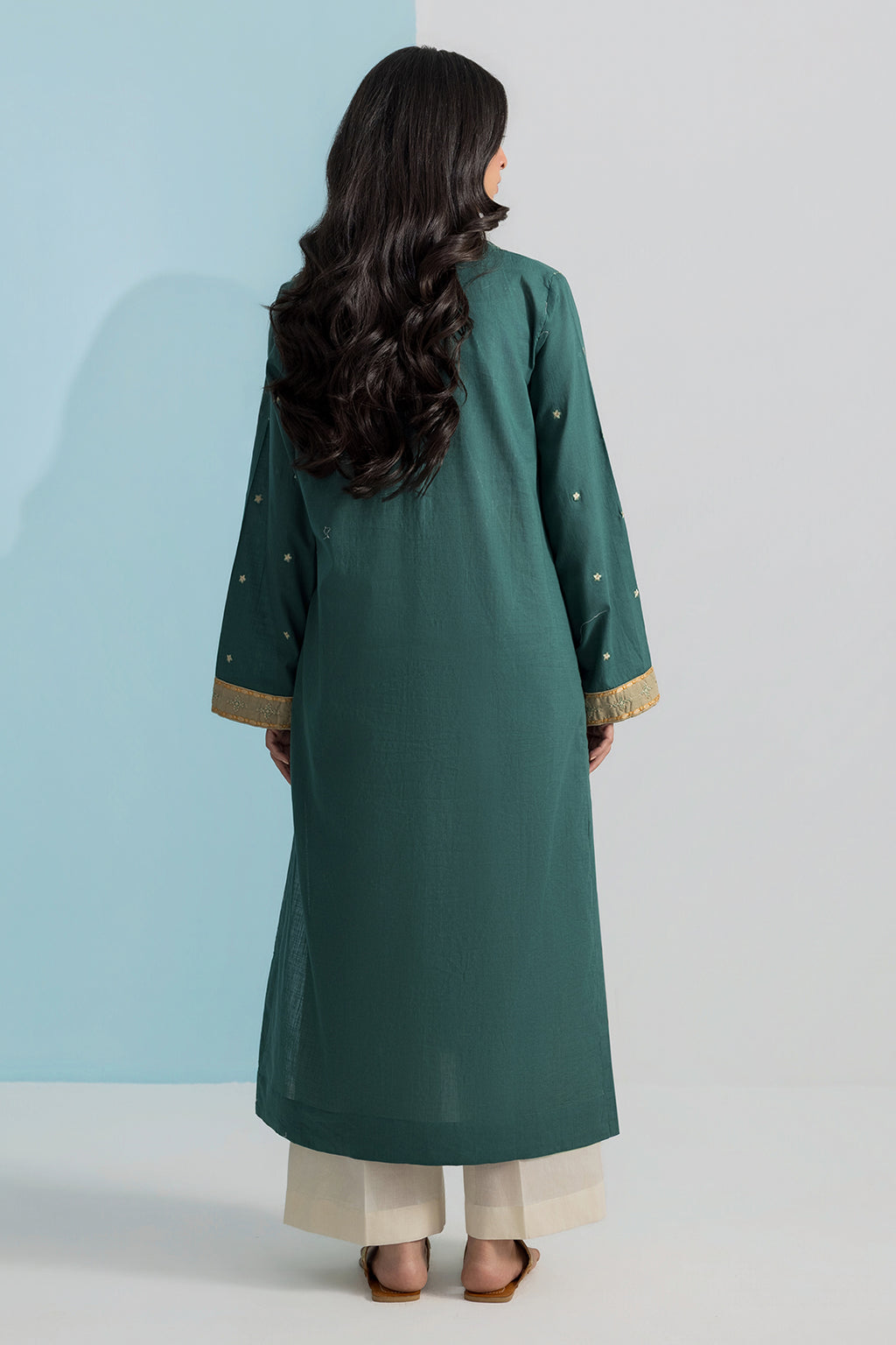 Embroidered Kurta - 2676