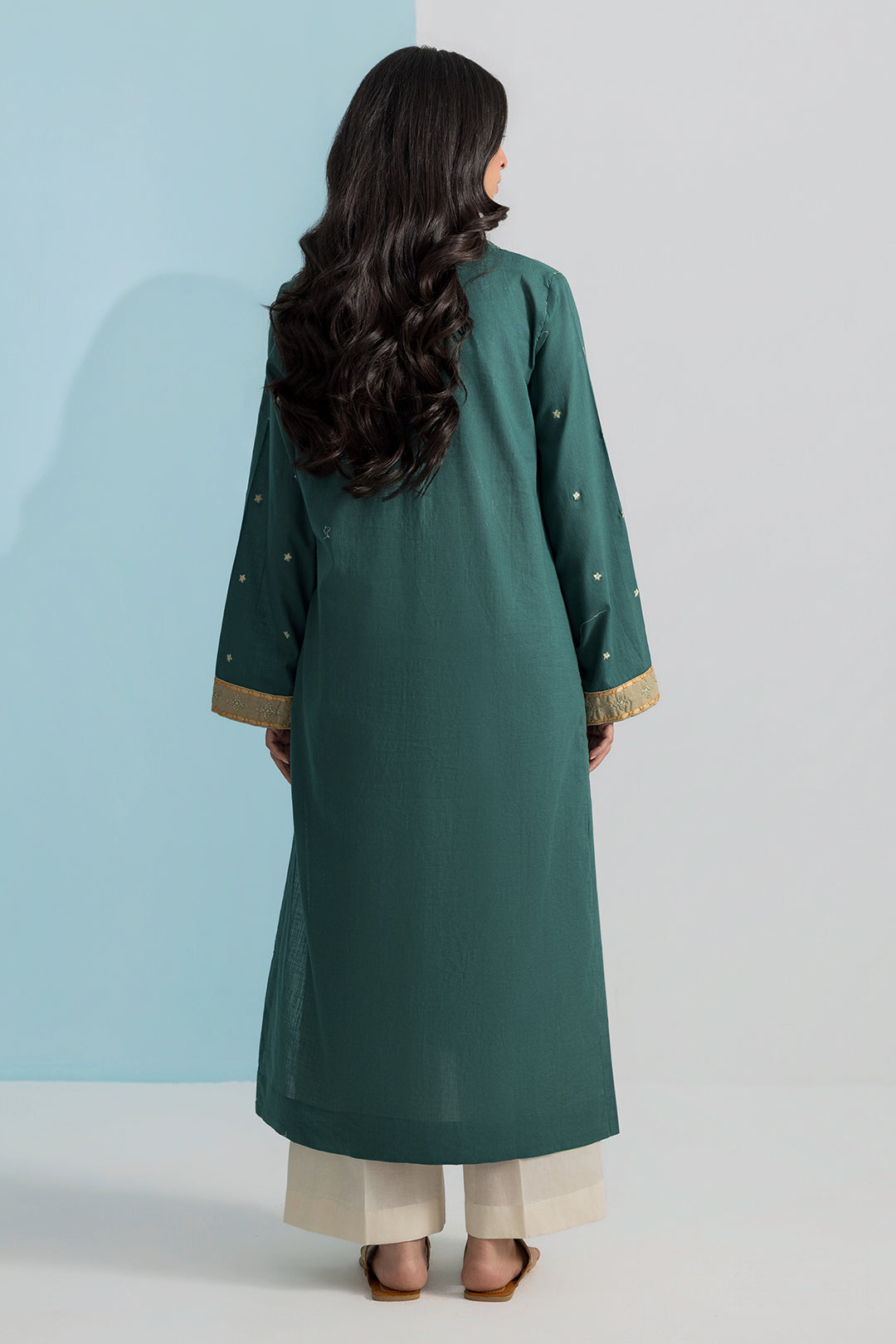 Embroidered Kurta - 2676
