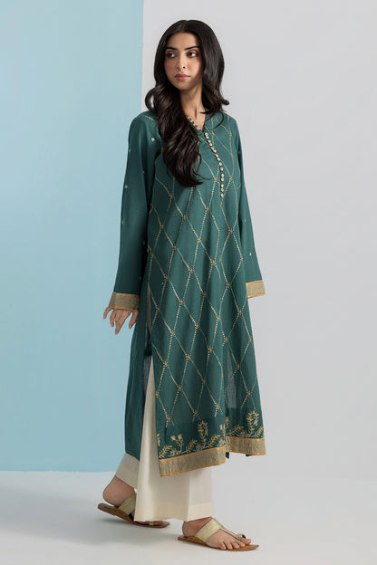 Embroidered Kurta - 2676