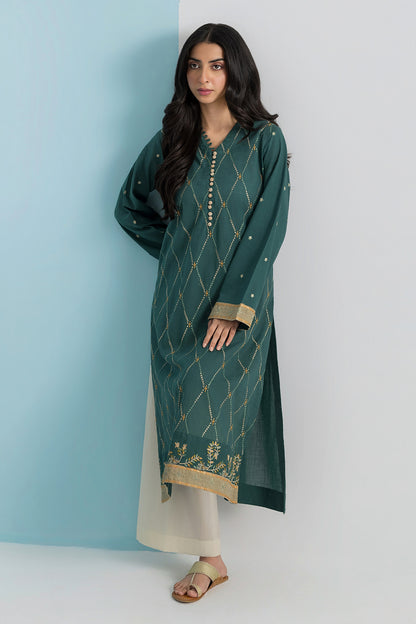 Embroidered Kurta - 2676