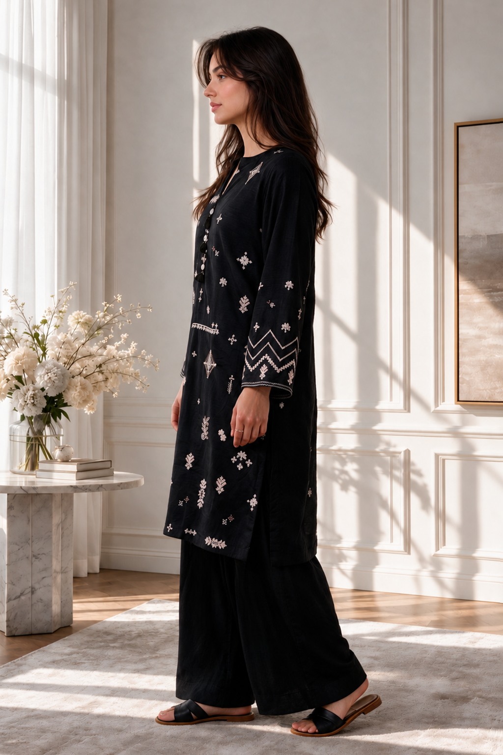 Embroidered Kurta - 2820